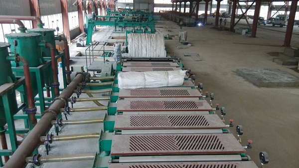 Asbestos board equipment