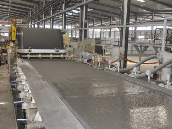 Asbestos tile equipment